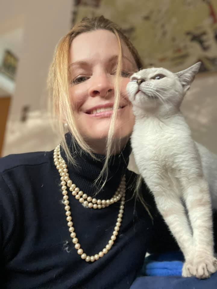 Christine Southworth with Pearl
