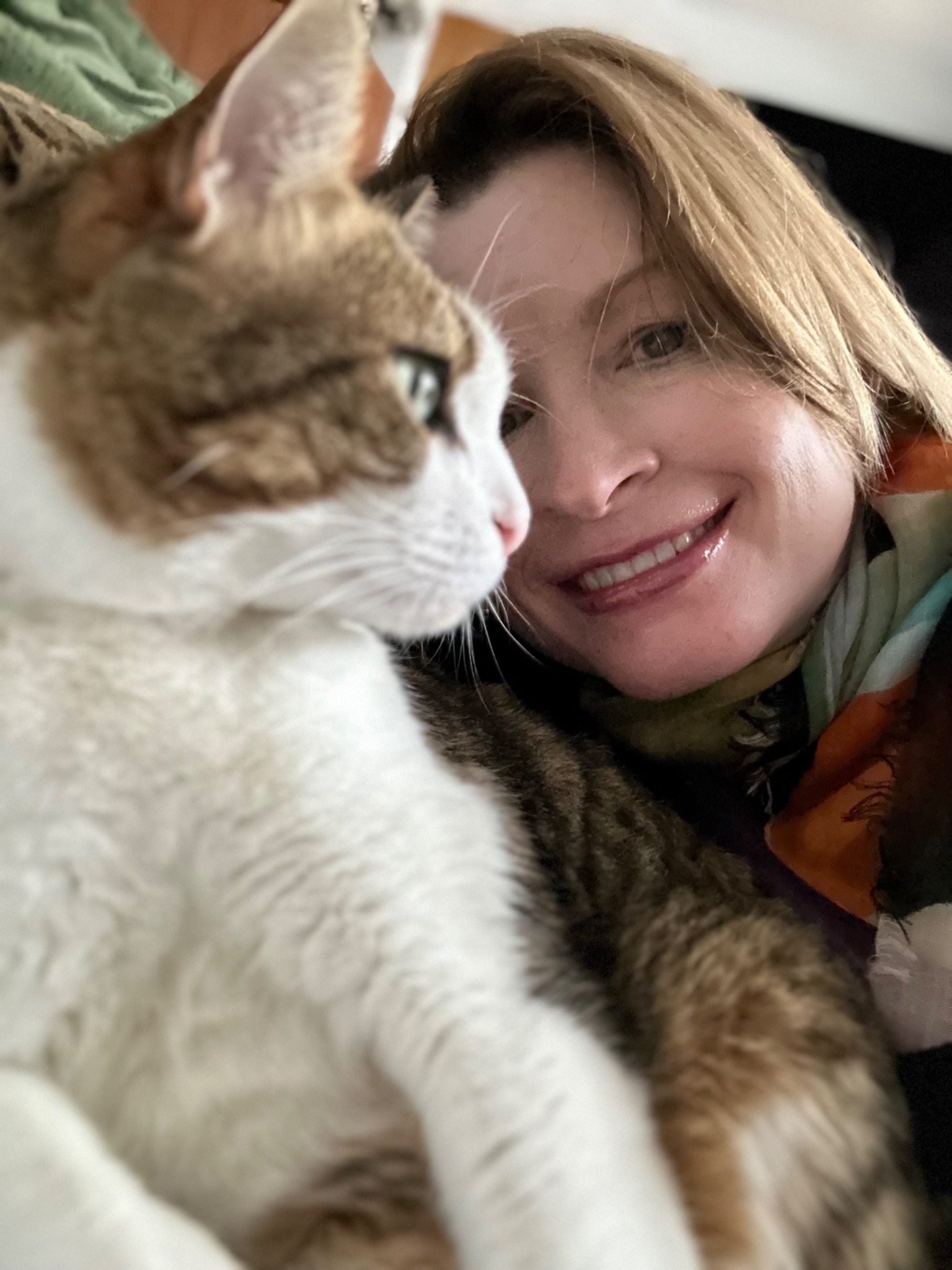 Christine Southworth with Mickey